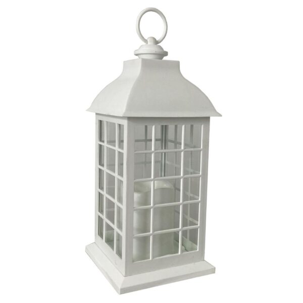 ADORNO NAV. LINTERNA C/LUZ A/BAT BLANCO REF: 200-9100159 14X14X32 CM