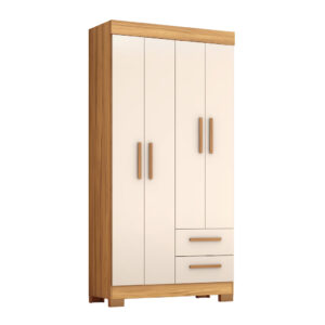 Ropero 4 puertas 2 cajones
