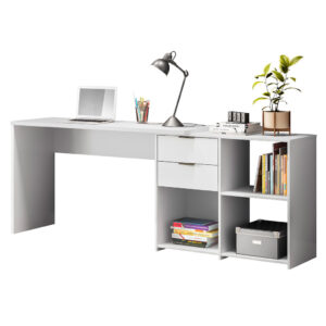 MESA P/COMPUTADORA MODULAR REF:2060 127BLANCO NEW 76X200X45 CM