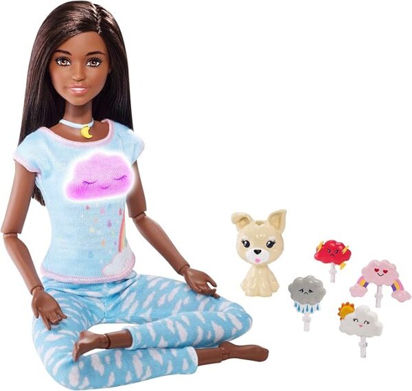 MUÑECA BARBIE MEDITACION C/PUPPY EMOJIS