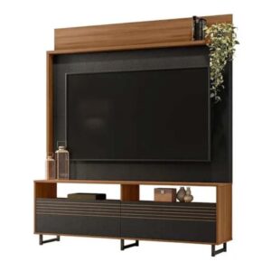 CENTRO DE ENTRETENIMIENTO P/TV 65" REF:NT1300 243FREIJO TREND/NEGRO TX 185X160X36 CM