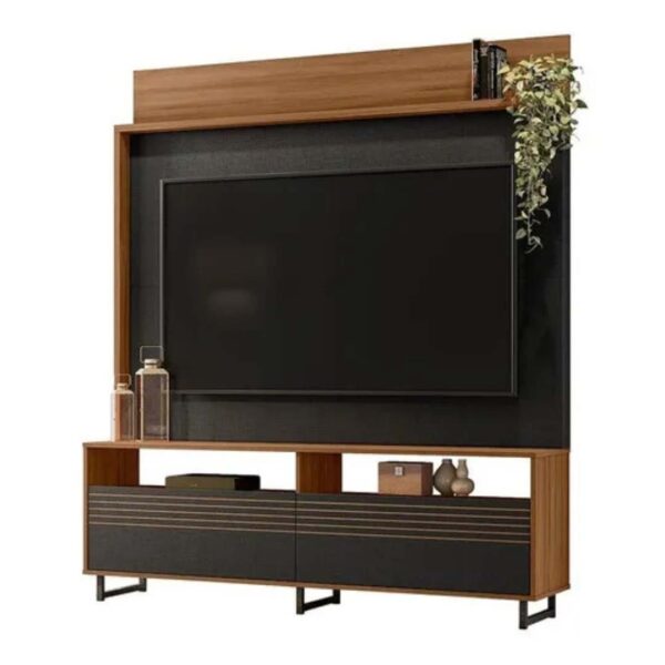 CENTRO DE ENTRETENIMIENTO P/TV 65" REF:NT1300 243FREIJO TREND/NEGRO TX 185X160X36 CM