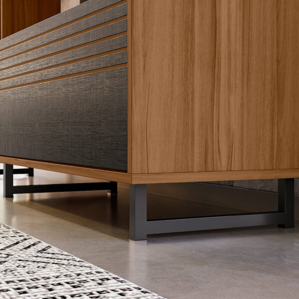 CENTRO DE ENTRETENIMIENTO P/TV 65" REF:NT1300 COLOR NEGRO/MADERA 185X160X36 CM - Image 7