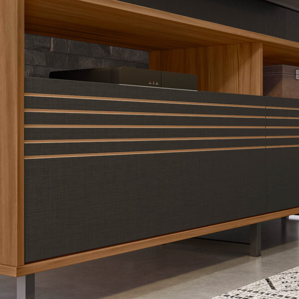 CENTRO DE ENTRETENIMIENTO P/TV 65" REF:NT1300 COLOR NEGRO/MADERA 185X160X36 CM - Image 6