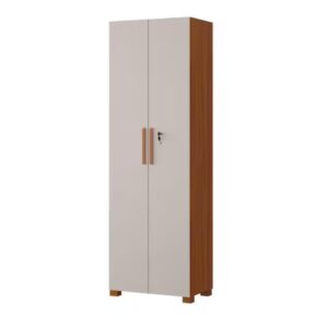 ARMARIO MULTIUSO 2 PUERTAS CON LLAVE 4020 COLOR FREIJO/OFF WHITE 187X61X38 CM