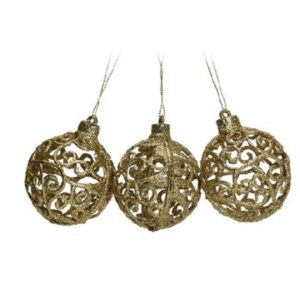 JGO 3PZAS ORNAMENTO 6X6X6CM DORADO REF: 831-XMTX215-1075B