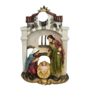 ADORNO NAV. RESINA SAGRADA FAMILIA 2SURT 8X4X11.5 REF: 030-492858