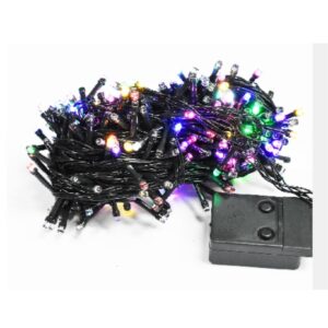 LUCES NAV. SERIE MUSICAL LED 100L MULTICOLOR C/VERDE 7MT REF. M88291