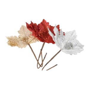 FLOR NAVIDEÑA ESCARCHADA V/COLORE REF: A42558