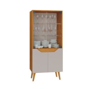 CRISTALERA BAR PLENA 4P REF:8799-158 156X60X40 CM CINAMON/OFFWHITE