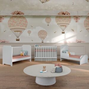 CUNA SOFA MINI CAMA 3 ETAPAS LARA BLANCO