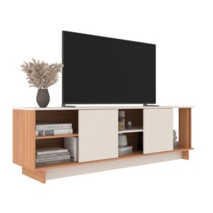 RACK MESA P/TV 80 LOS ANGELES 2P REF:840 180X58X39CM FREIJO/OFF WHITE