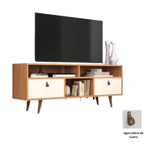 RACK MESA TV 60 CHICAGO 2P REF:785 136X54X36 CM FREIJO/OFF WHITE