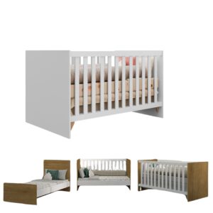 CUNA SOFA MINI CAMA 3 ETAPAS  JUJUBA COLOR BLANCO