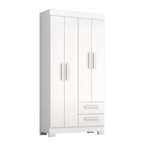 ROPERO BOSTON40 4P2C NT6010 129BLANCOFLEX/ROSA 187X40X93 CM