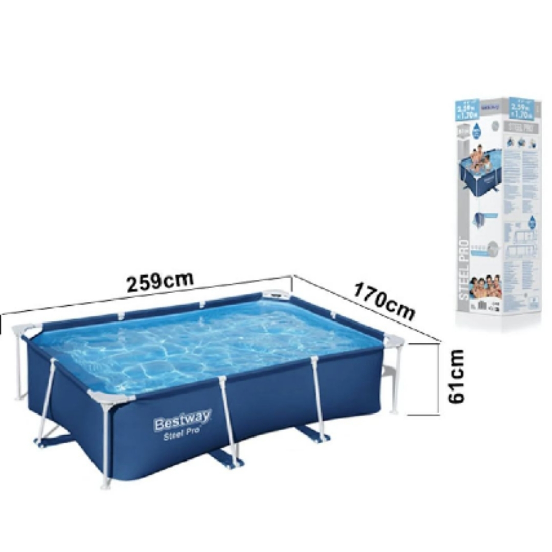 PISCINA TUBO RECTANGULAR BESTWAY REF:56403 (259X170X61CM)