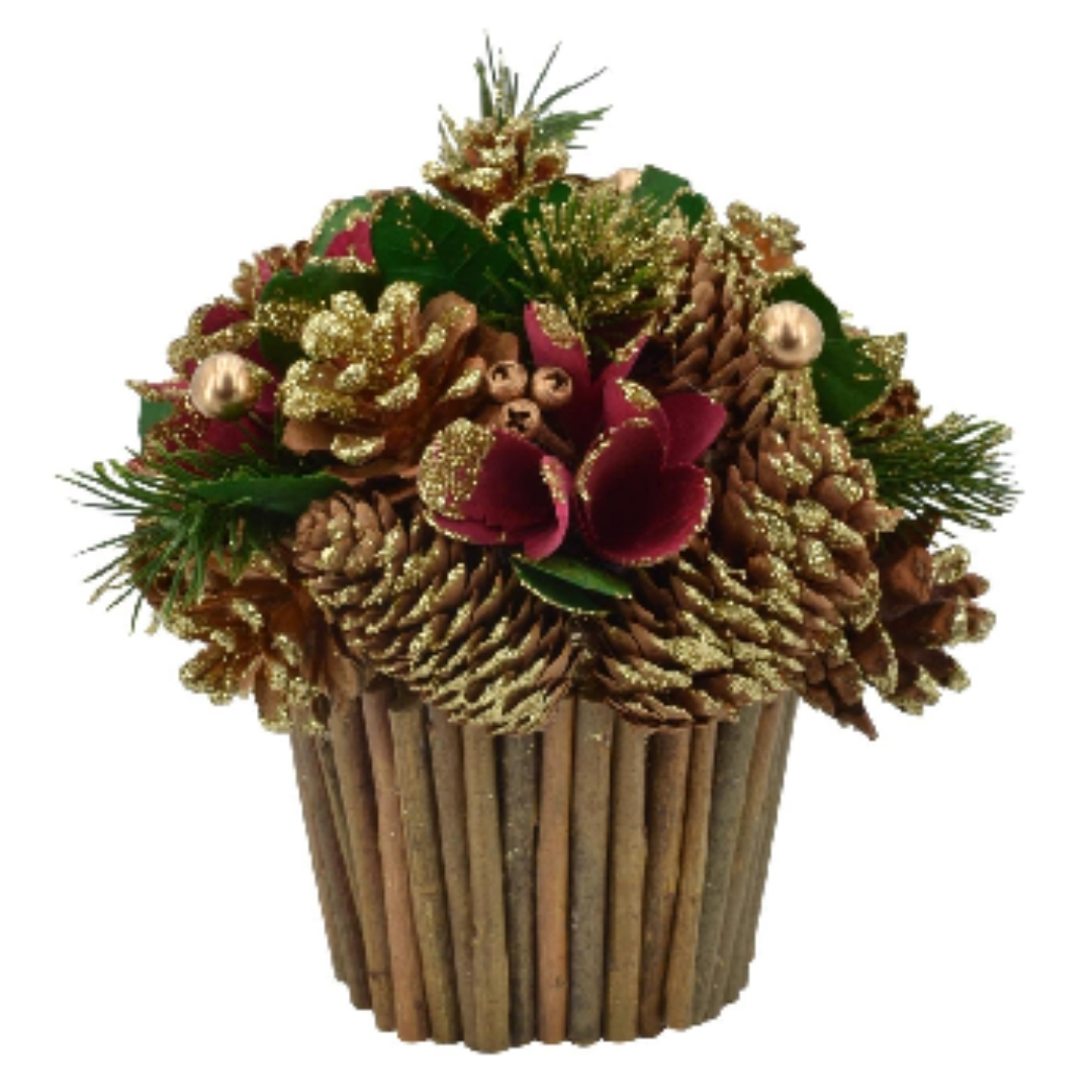 FLORES C/POTE DECOR 18X18X18CM REF: 140-0500228