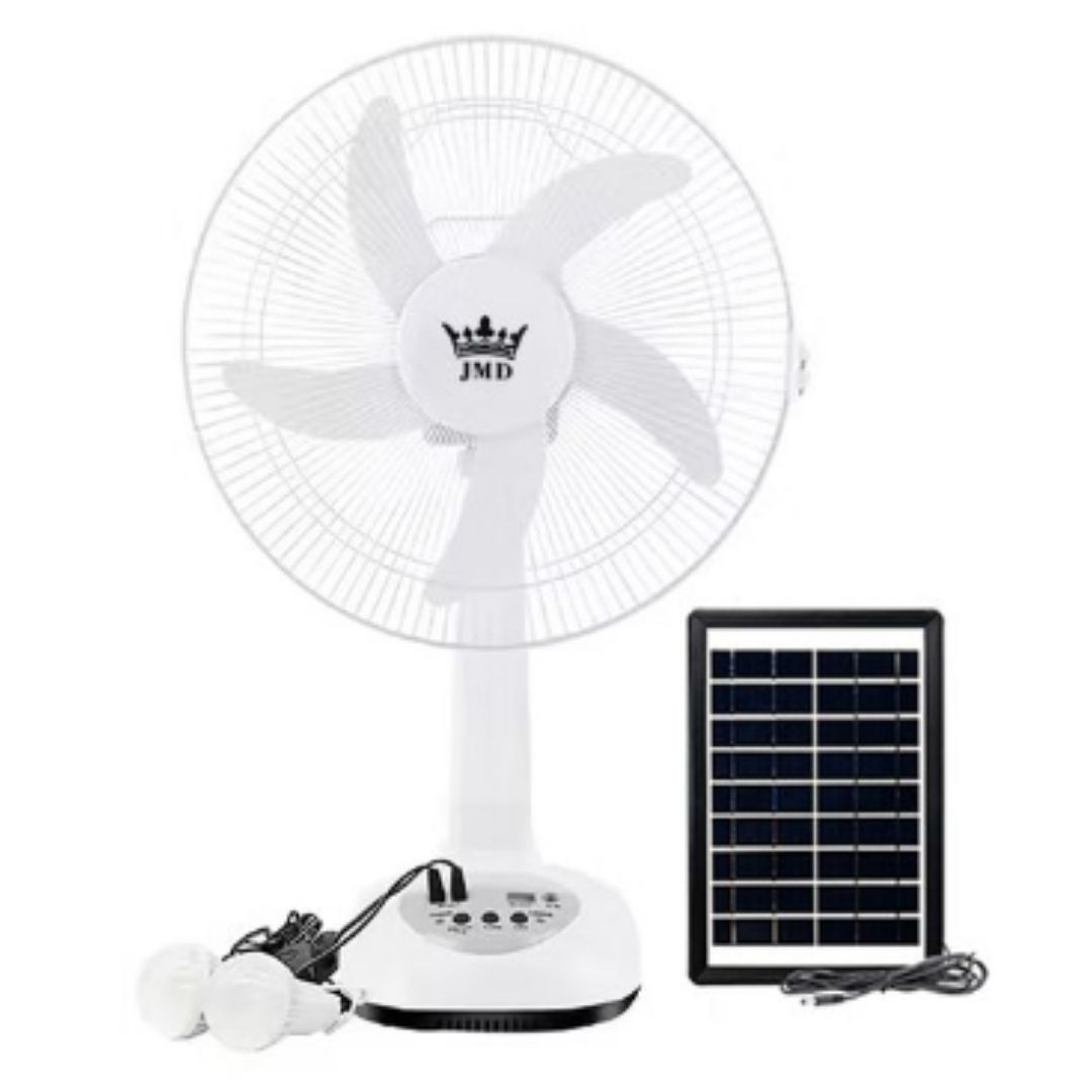 VENTILADOR RECARGABLE MESA 16" C/PANEL SOLAR MASTER SONIC