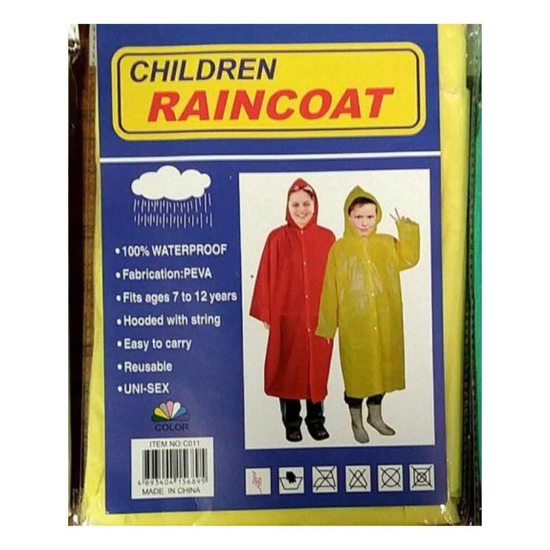 IMPERMEABLE P/NIÑOS 7-12 AÑOS V/COLORES / REF: 30576