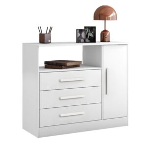 COMODA CAJONERA 3C1P REF:NT5075 127BLANCO NEW 75X90X35 CM