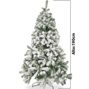 ARBOL ALASKA FRONDOSO NEVADO CUERPO RAMA  PVC 6PIE