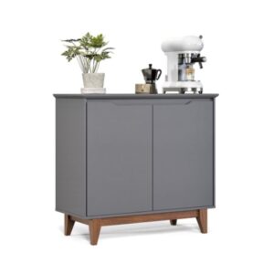 BUFETERA FLOW DE MADERA DE MDP 2 PUERTAS GRIS 5451